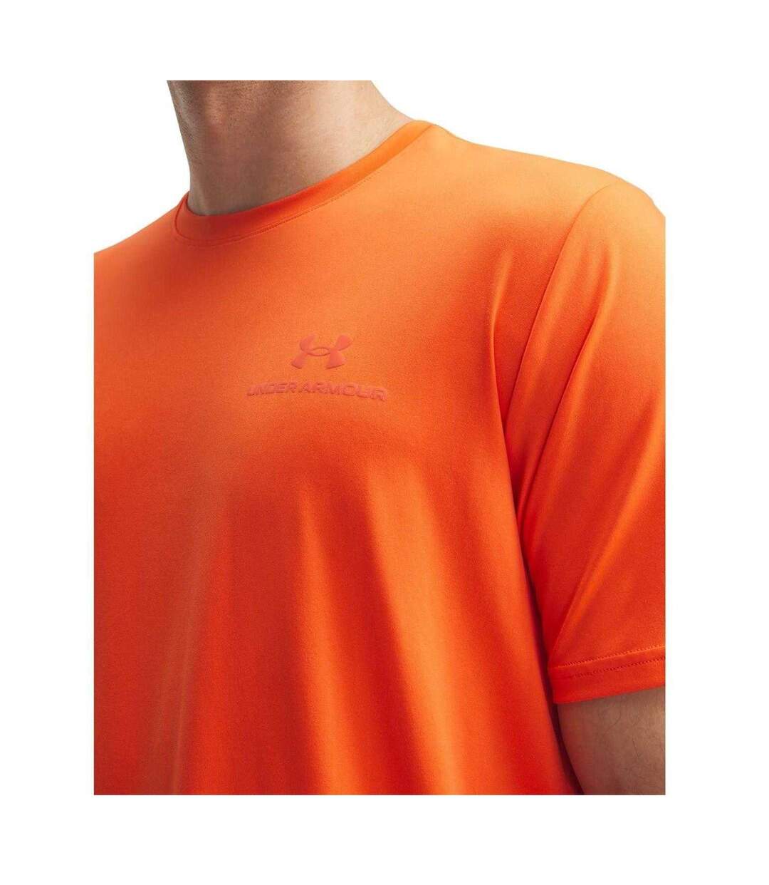 T-shirt Homme Orange Feu Under Armour-4