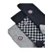 Pack Of 3  Mens Checked Socks  Grey Navy Lambretta-2