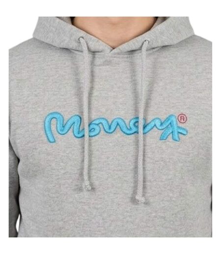 Sweat À Capuche Motif/style Côtelette Homme Gris Money