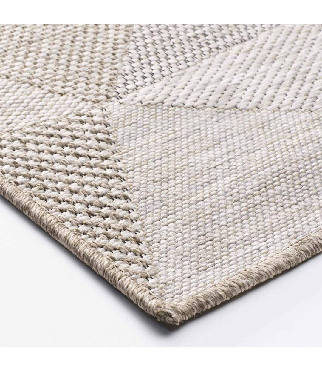 Tapis Déco Tissé Odilon 160x230cm Beige-2