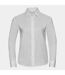 Russell Collection Ladies/Womens Long Sleeve Easy Care Oxford Shirt (White) - UTBC1022