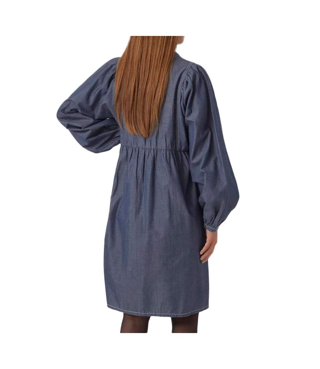 Robe bleu foncé femme mamalicious jeanne-2