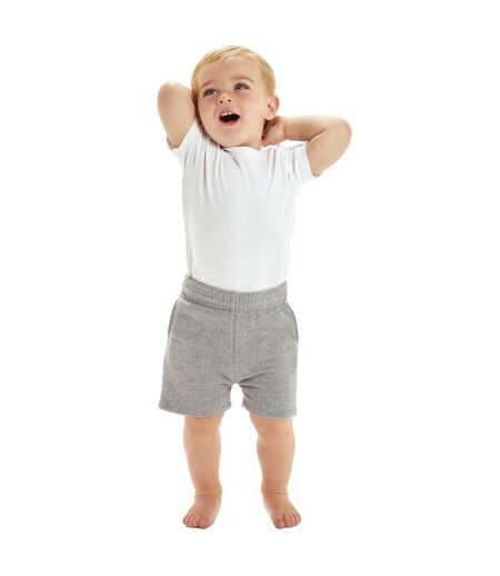 Short essential enfant gris chiné chiné Babybugz