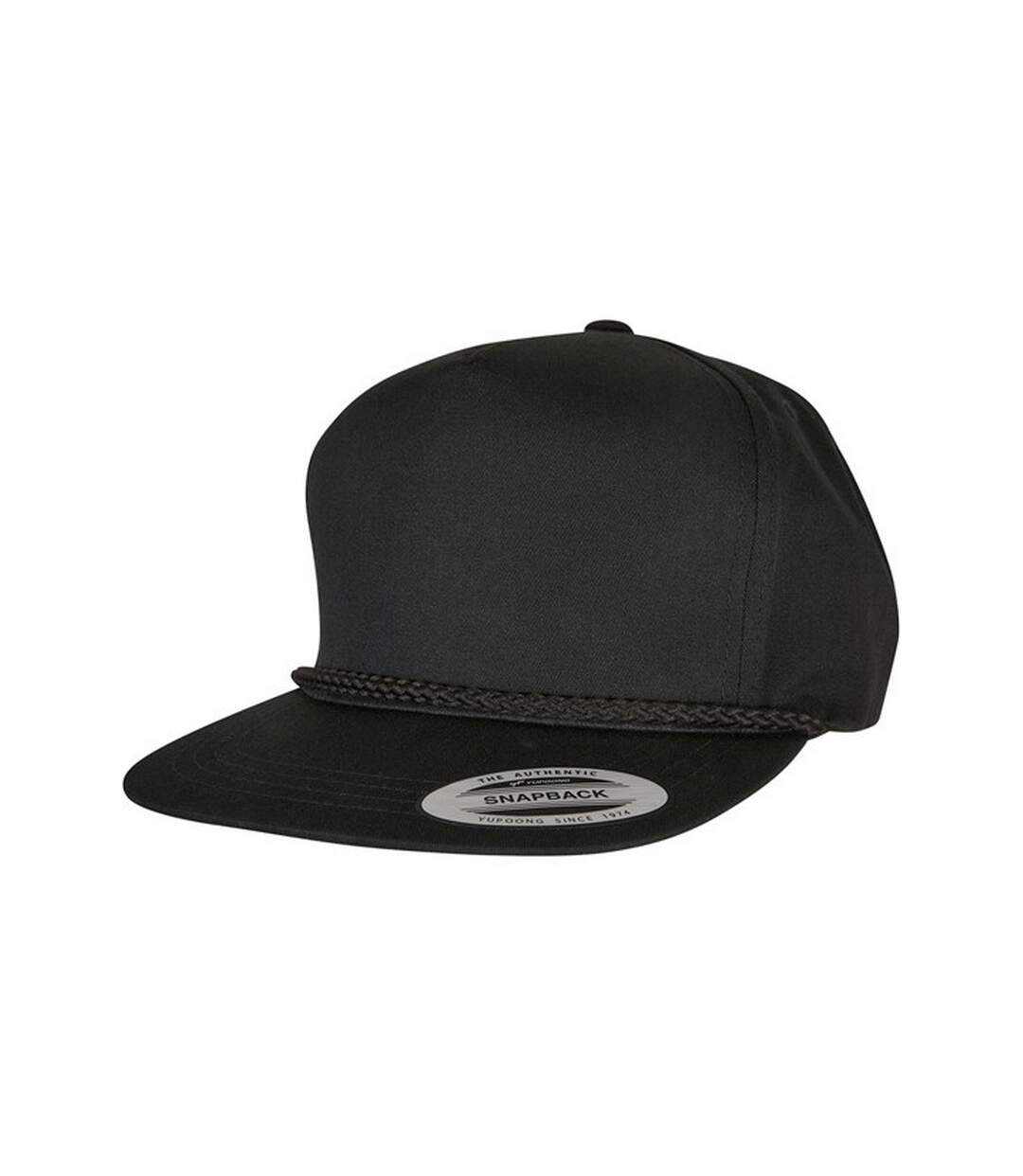 Unisex adult classic poplin golf cap black Flexfit-1