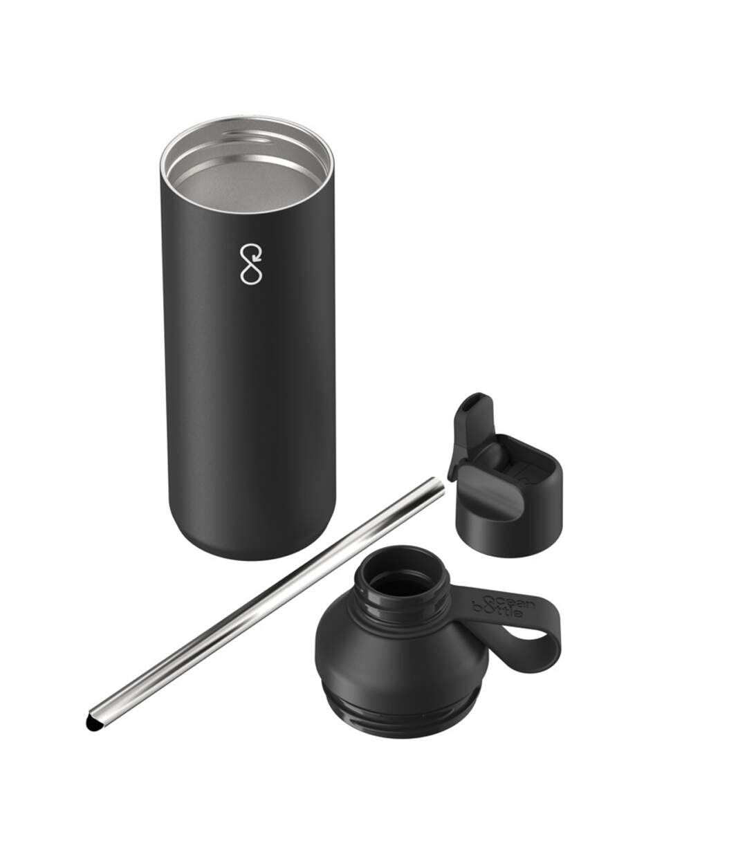 Gourde Taille Unique Noir Obsidien Ocean Bottle-4
