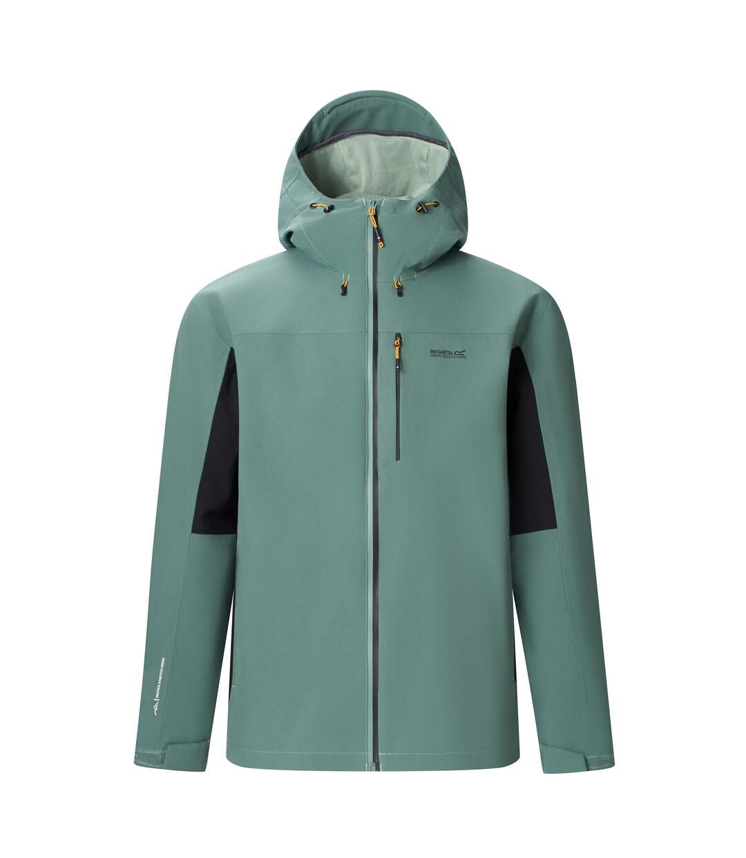Mens Birchdale Ii Waterproof Jacket Dark Forest Green Black Regatta-2