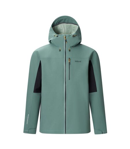 Mens Birchdale Ii Waterproof Jacket Dark Forest Green Black Regatta