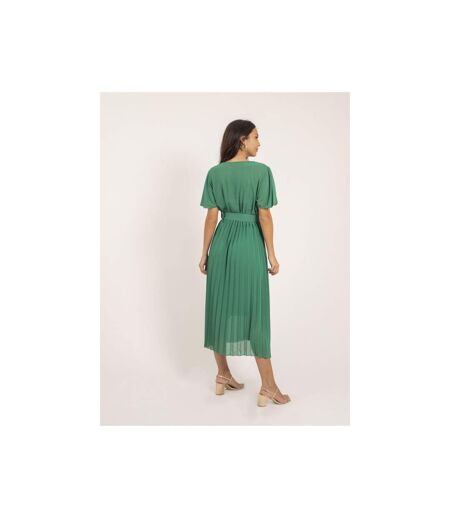 Robe midi plissée et ceinture ISALA - Dona X Lisa