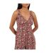 Womens/ladies Floral Pattern Sleeveless Jumpsuit Black Brave Soul-4