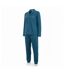 OZABI Ensemble Pyjama Homme Doublé Polaire Boutonné Petits Pois-1