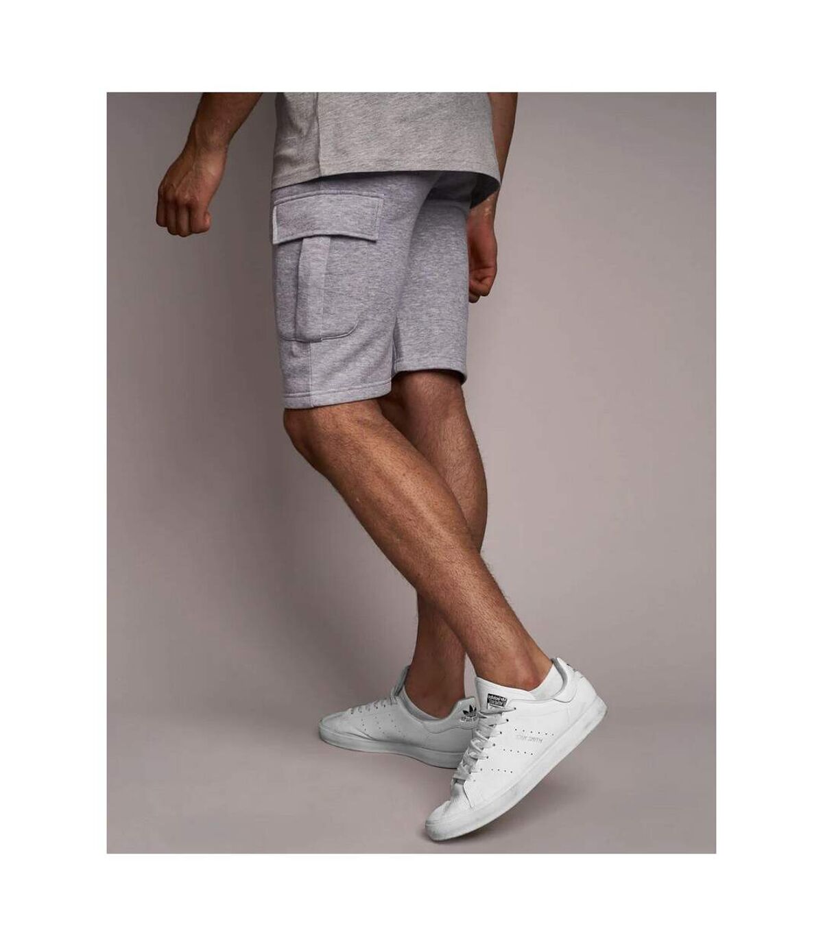 Juice Mens Handley Combat Shorts (Light Grey Marl)