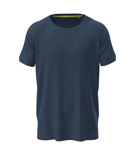 T-shirt Raglan Hommes Bleu Nuit Stedman
