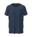 T-shirt Raglan Hommes Bleu Nuit Stedman-1