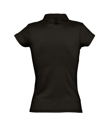 SOLS Prescott - Polo 100% coton à manches courtes - Femme (Noir) - UTPC327