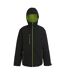Veste Imperméable Navigate Homme Noir Vert Citron Regatta-1