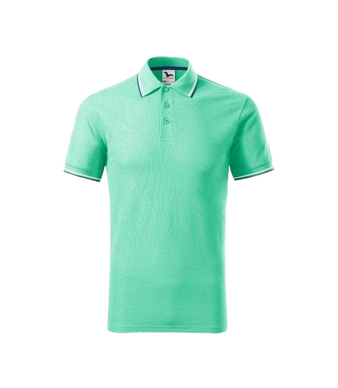 Polo Focus Homme Turquoise Pâle Malfini-1