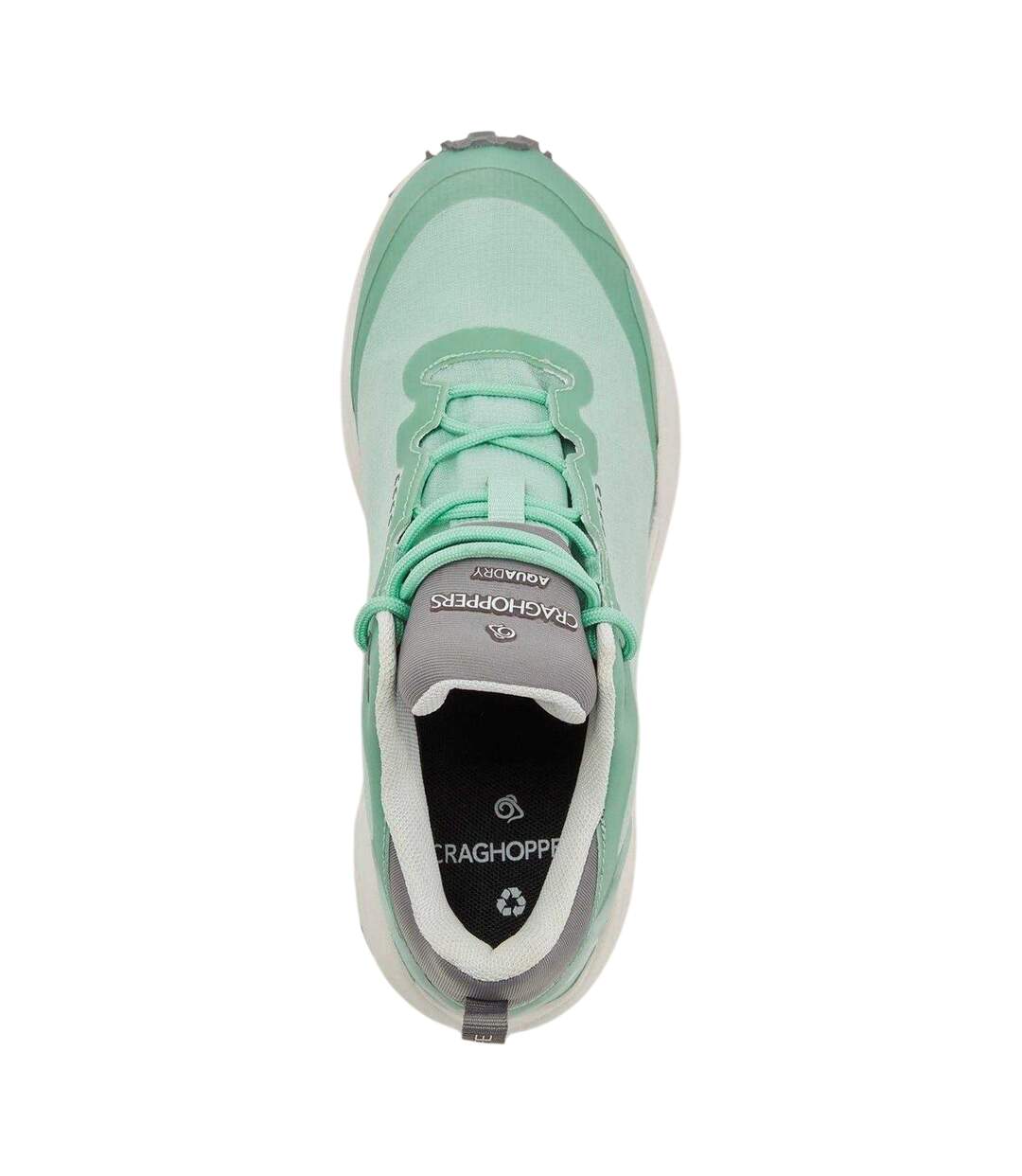 Womens/ladies Adflex Lace Up Flat Trainers Pool White Craghoppers-2