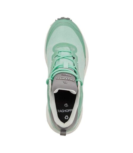 Womens/ladies Adflex Lace Up Flat Trainers Pool White Craghoppers