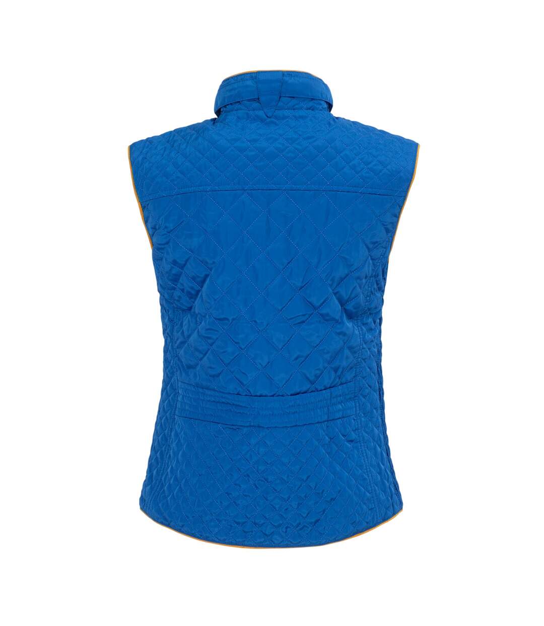 Doudoune Sans Manches Motif/style Matelassé Femme Bleu Miso-2