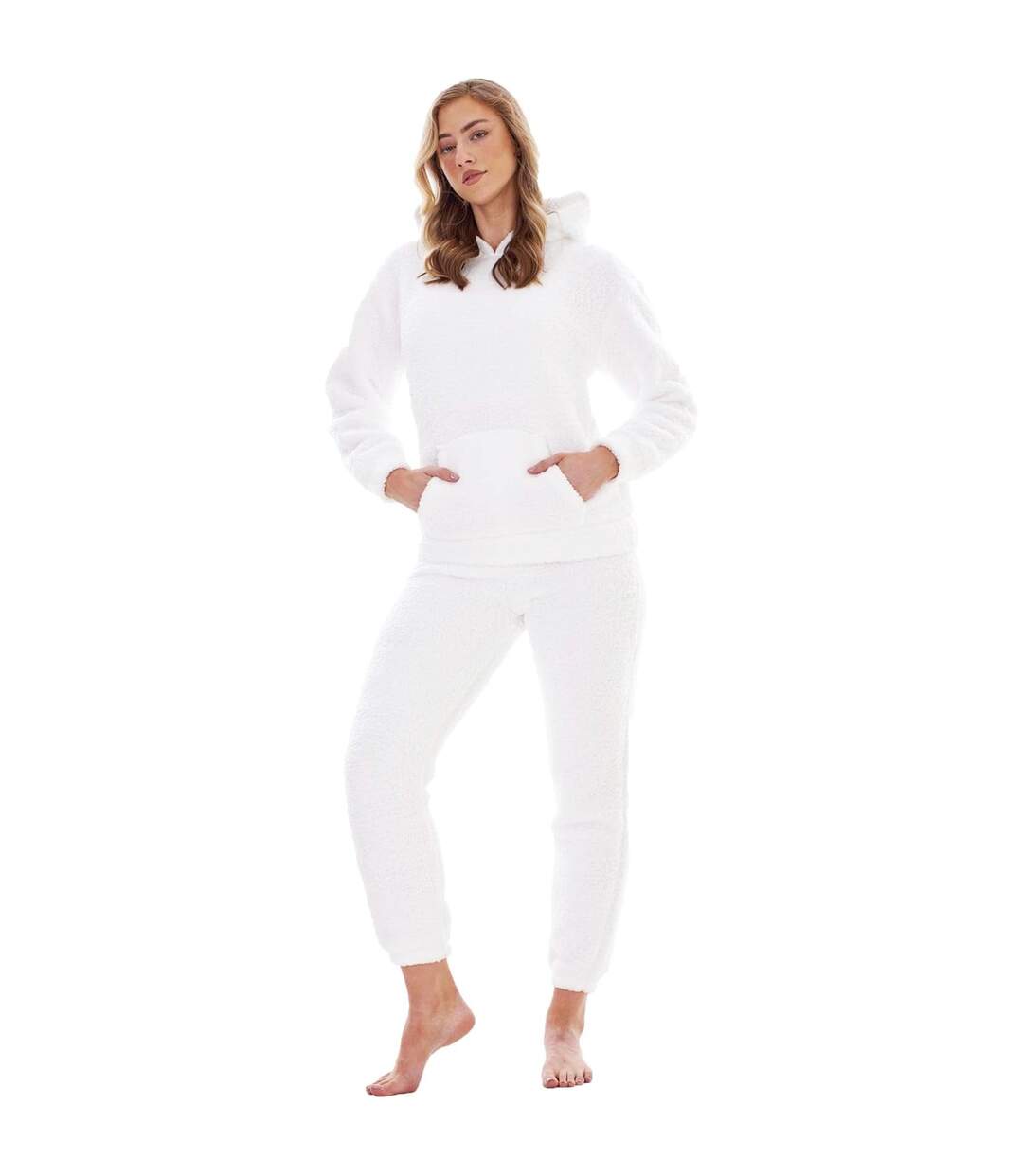Ensemble De Pyjama Long Femme Blanc Keanu-1