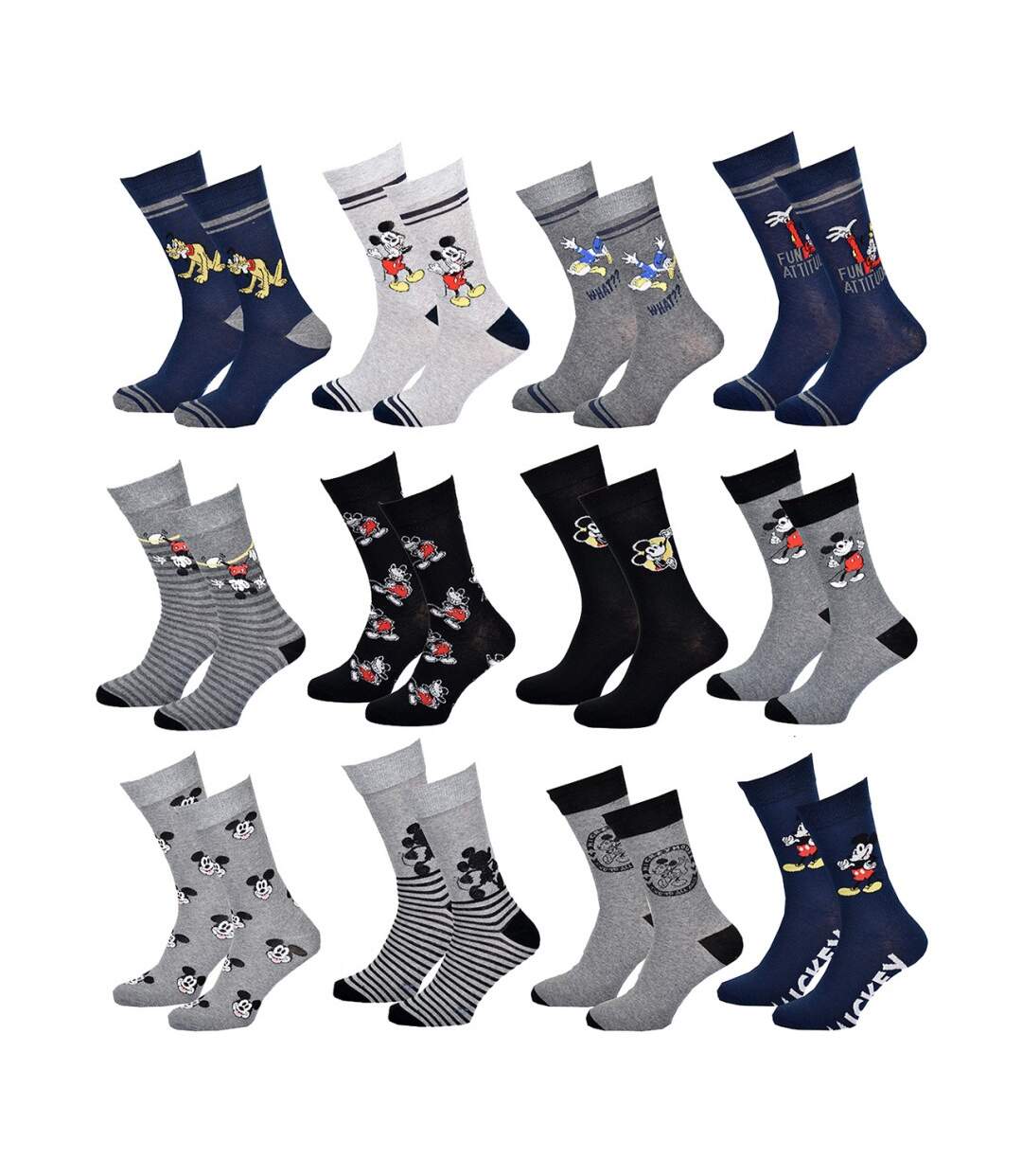 Chaussettes Mickey - Pack de 12-3