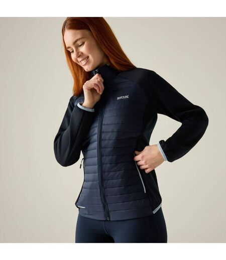 Veste Hybride Matelassée Et Compressible Clumber Femme Bleu Marine Bleu Ciel Regatta