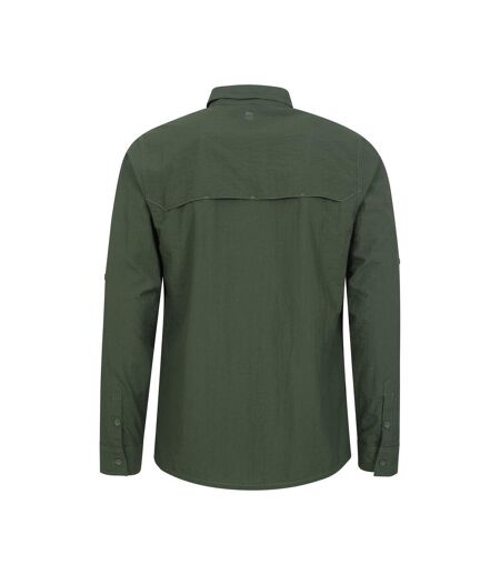 Mens Navigator Ii Uv Protection Shirt Khaki Green Mountain Warehouse