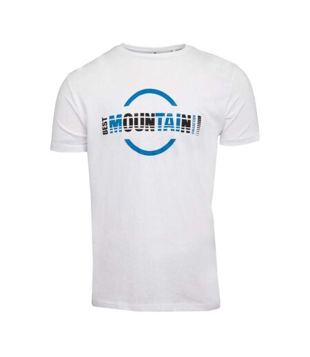 T-shirt blanc homme best mountain photoprint 2010 - l