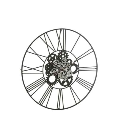 Paris Prix - Horloge Murale Design chiffres Romains 80cm Noir