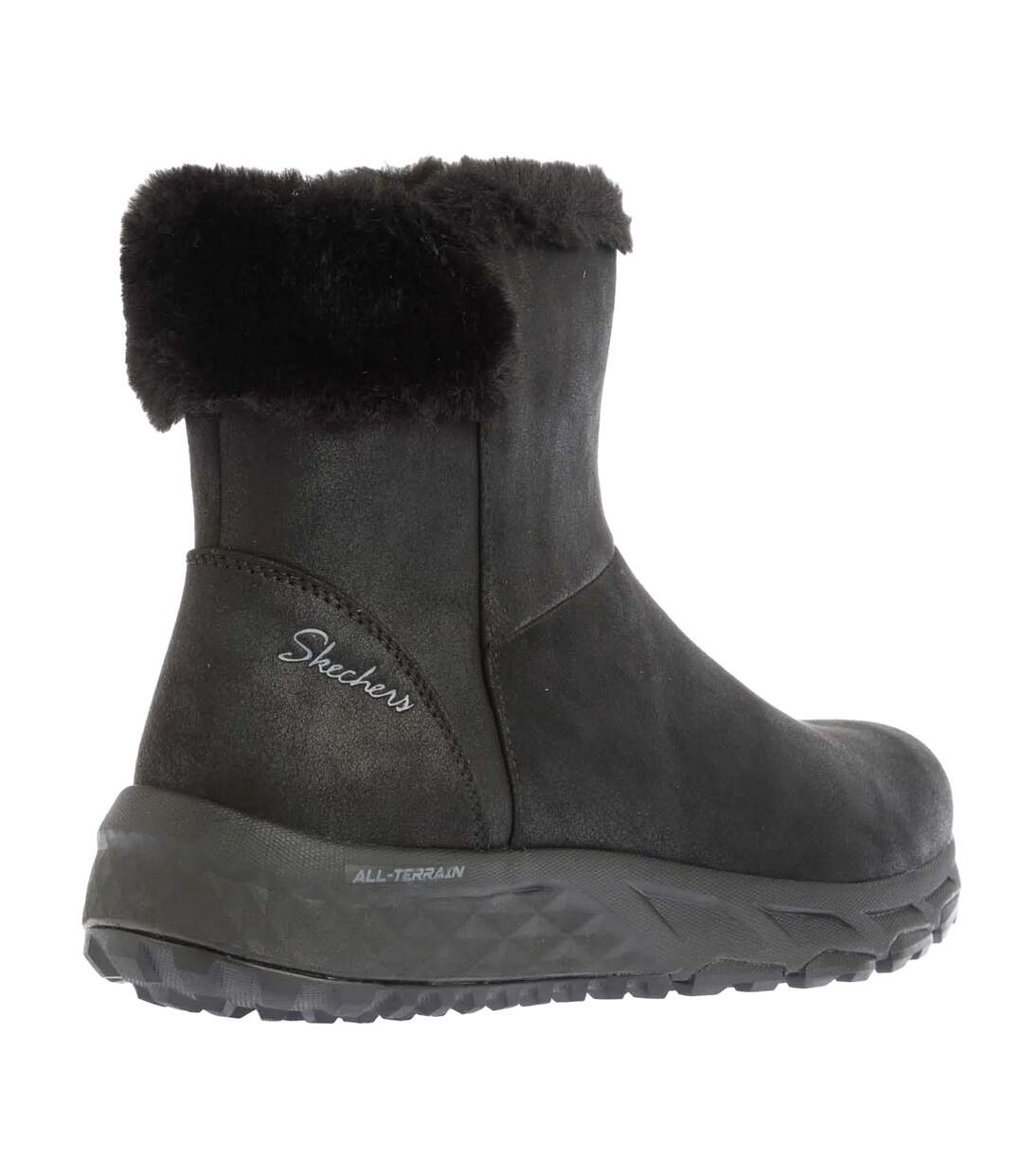 Womens/ladies escape plan cozy collab boots black Skechers-2