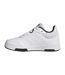 Boys Tensaur 3 Leather Trainers White Black Adidas-3