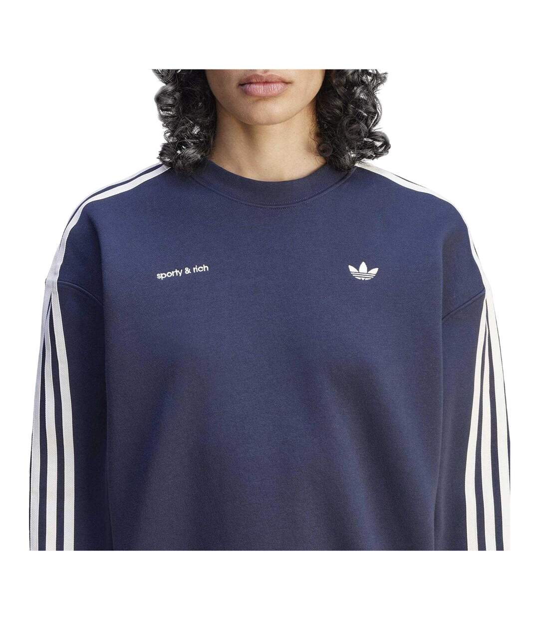 Sweat Originals Sporty & Rich Femme Bleu Marine Nuit Adidas-4