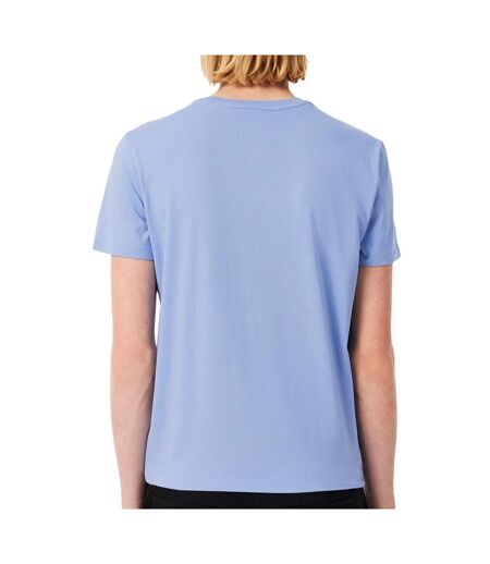 T-shirt bleu clair homme lacoste th6709001 - l