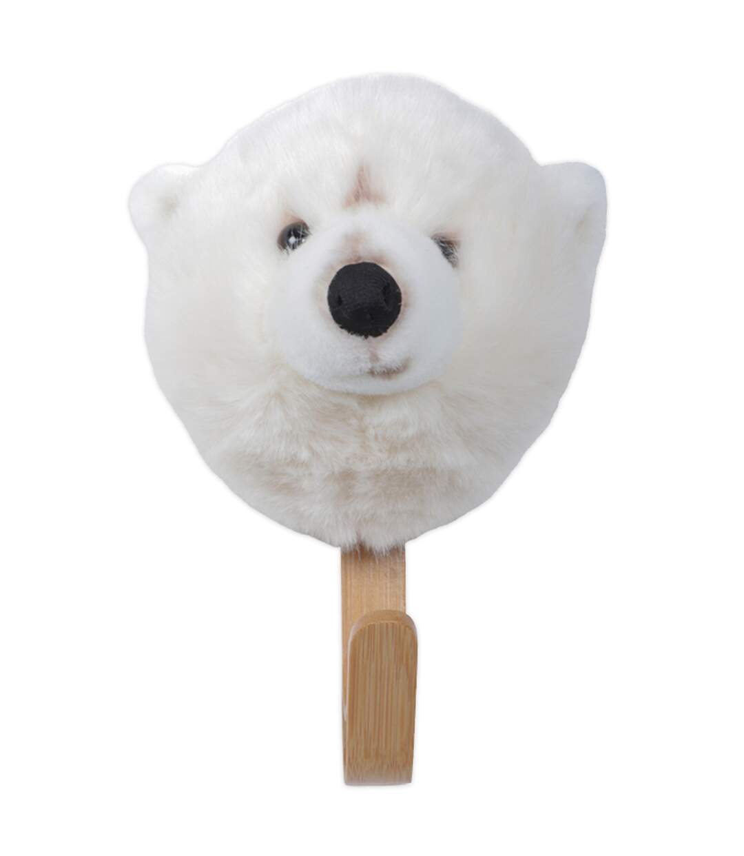 Patères petites têtes collection SOFT ANIMALS Polaire Ours Polaire Basile-1