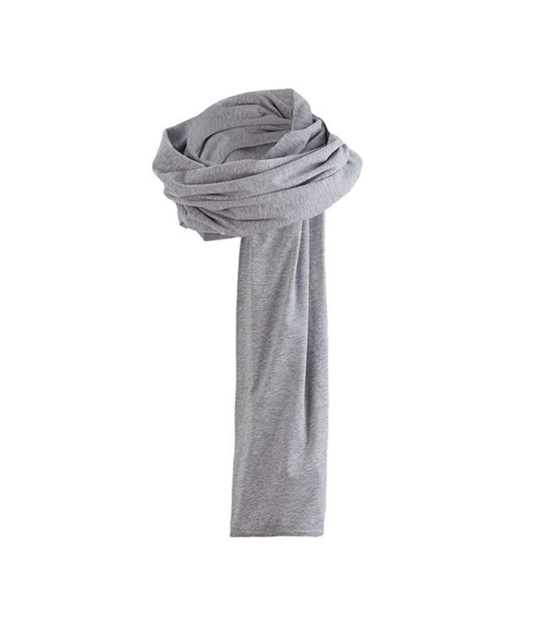 Écharpe Adulte 180 Cm X 30 Cm Gris Chiné Promodoro-1