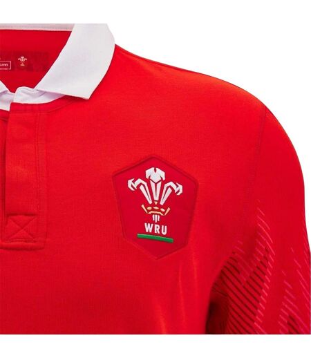 Womens/ladies 2024 Rugby Home Shirt Red White Wales RU