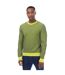 Mens Kapoko Knitted Cotton Sweatshirt Green Boss-1