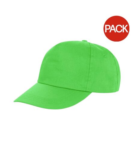 Lot de 2  casquettes houston adulte citron vert Result