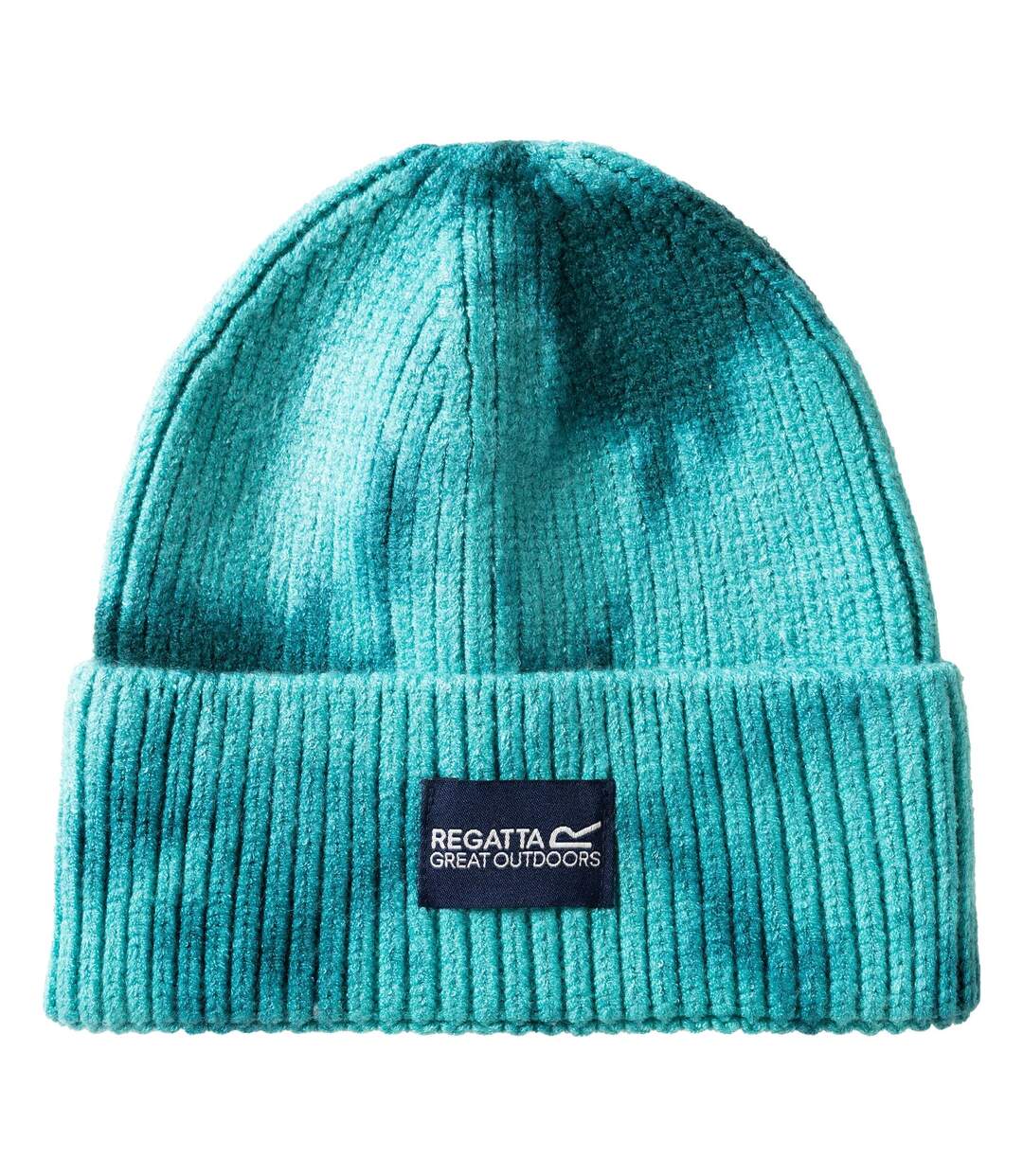 Bonnet À Revers Côtelé Motif/style Tie-dye Connora Fisherman Adulte Turquoise Vif Vert Sarcelle Regatta-2