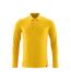 Mens Crossover Long-sleeved Polo Shirt Curry Yellow Mascot-1