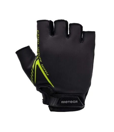 Unisex Adult Mx12 Contrast Detail Cycling Gloves Black Neon Yellow Meteor
