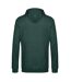 Sweat À Capuche Motif/style Chiné Adulte Vert Foncé B&C-2