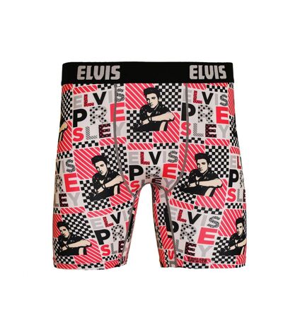 Large Blanc Odd Sox Hommes Boxers Elvis