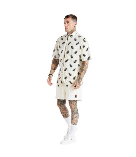 Mens Space Jam Shirt Ecru SikSilk