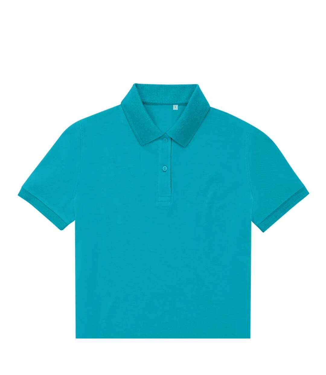 Womens/ladies My Eco Polo Shirt Pop Turquoise B&C-2
