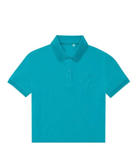 Womens/ladies My Eco Polo Shirt Pop Turquoise B&C