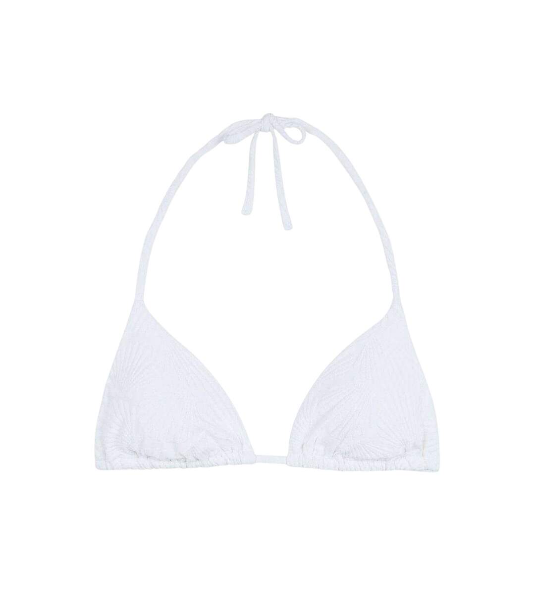 Haut De Maillot De Bain Motif/style Triangle Twist Femme Blanc Chelsea Peers-1