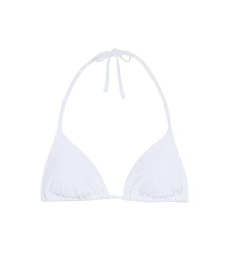 Haut De Maillot De Bain Motif/style Triangle Twist Femme Blanc Chelsea Peers