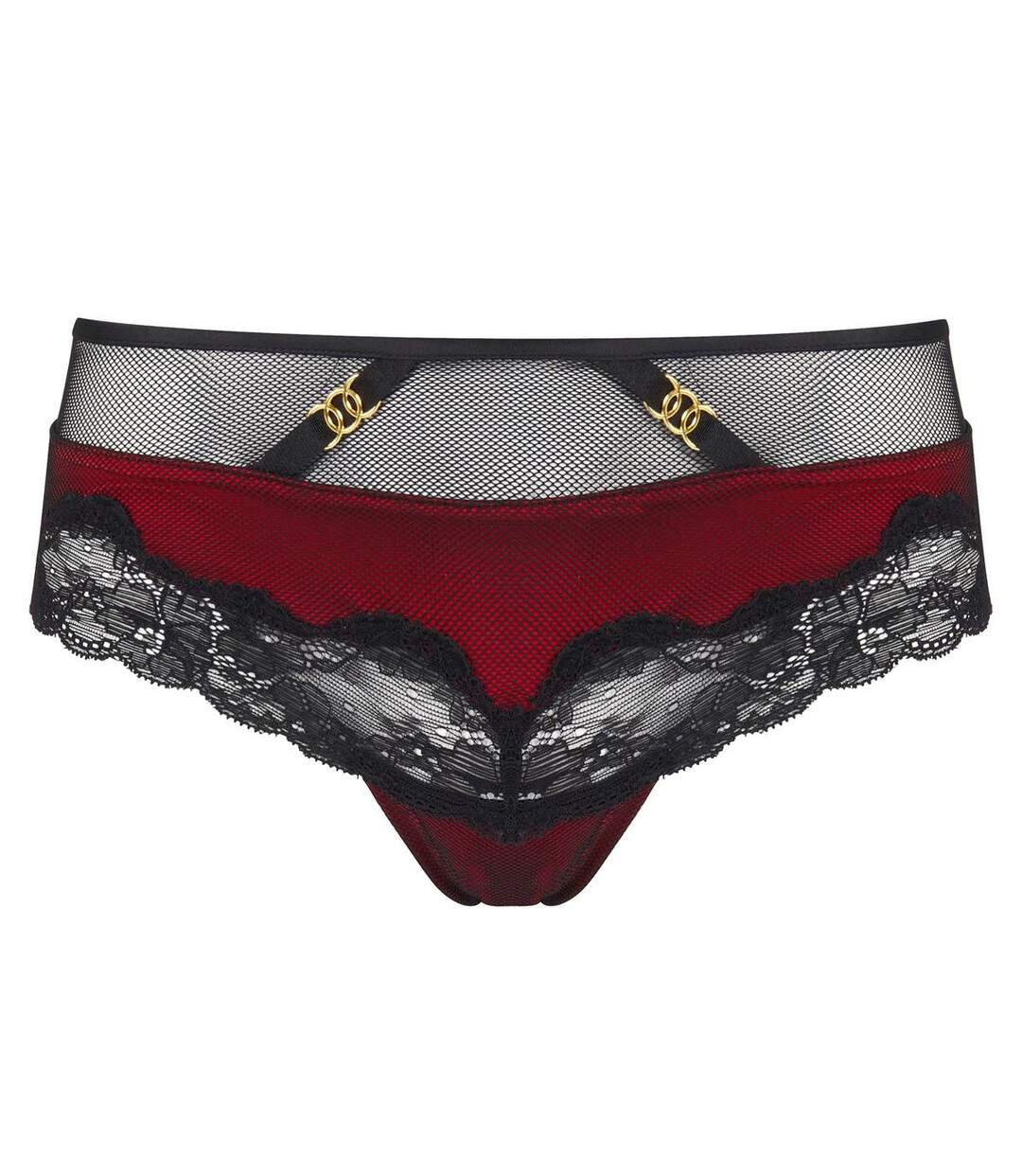 Shorty noir/rouge Tentation