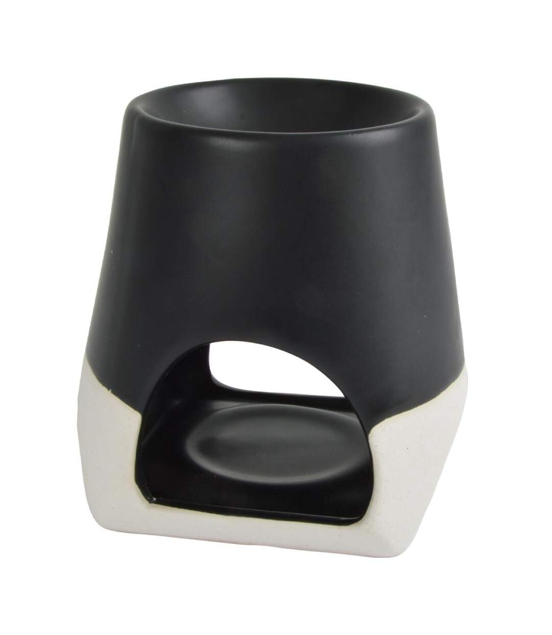 Brûle Parfum en Céramique Irène 10cm Noir-1